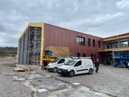 chantier en électricité installation intégration collège haute savoie