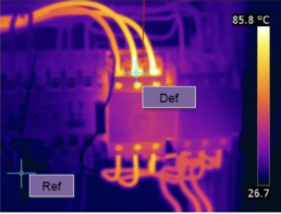 Thermogramme équipement électrique